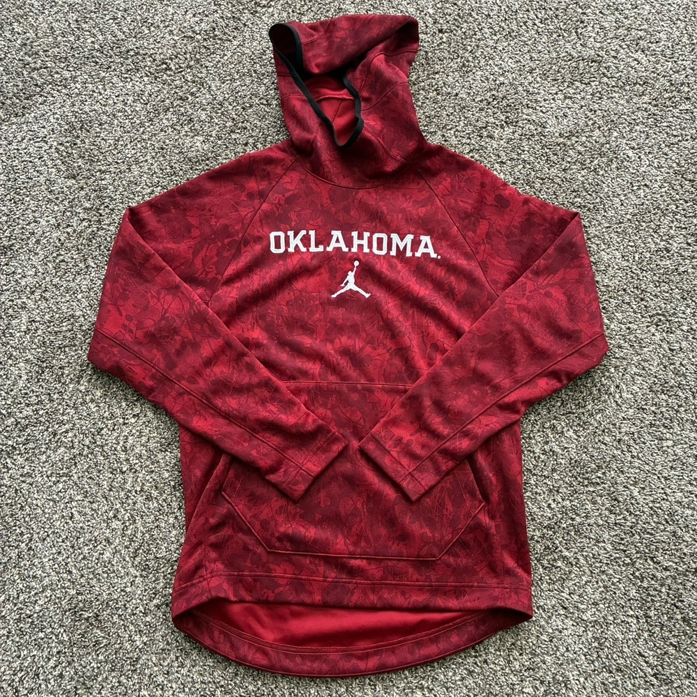 Air Jordan Oklahoma Sooners Men's Medium Crimson Performance Hoodie